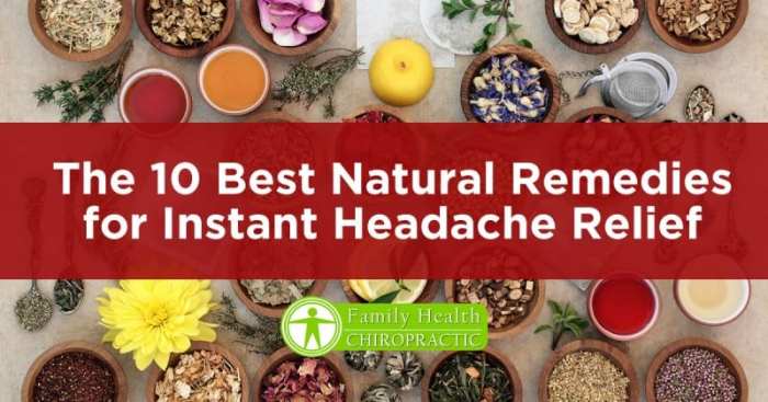 Natural headache remedies
